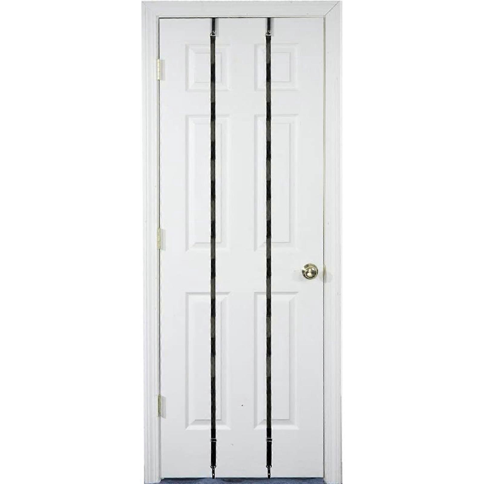 2pcs Hat Rack for Baseball Caps and Organizer Holder Display Over the Door with Straps Adjustable Strong Hooks Black Multicolor