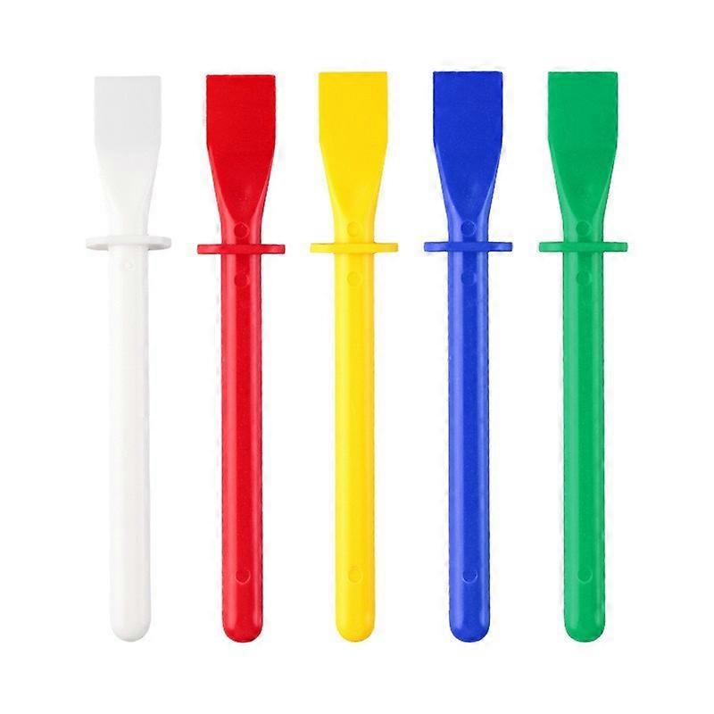 Simple PP Plastic Color Mixing Pen Super Tough Oil Painting Small Scraper Handmade DIY Leather Goods Elastic Film Stick