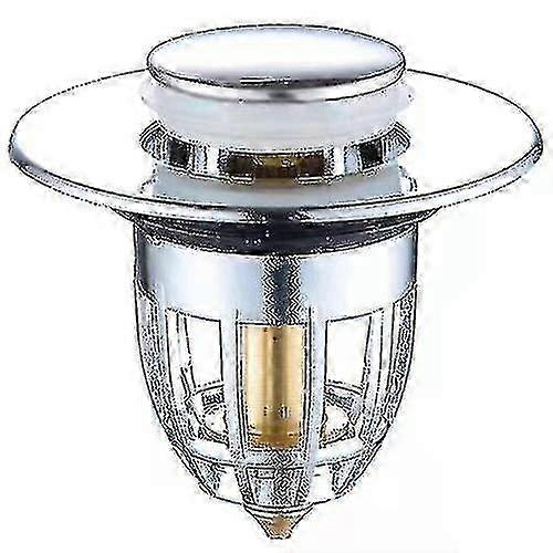 Anti-Clog Bathroom Sink Drain Plug with Bounce Up Core