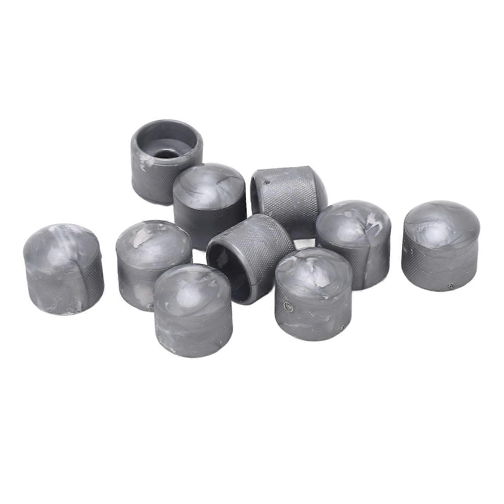 حجم نغمة قبة مقابض البلاستيك التحكم الكهربائية الغيتار باس أجزاء الملحقات مع مفتاح ربط سداسي GD83 رمادي