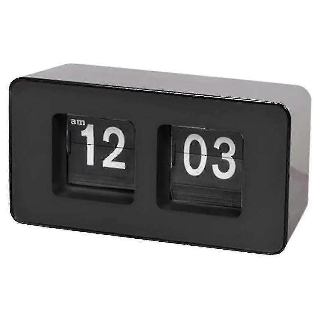 Classic Flip Down Clock, Automatic Table Clock with Nostalgic Design