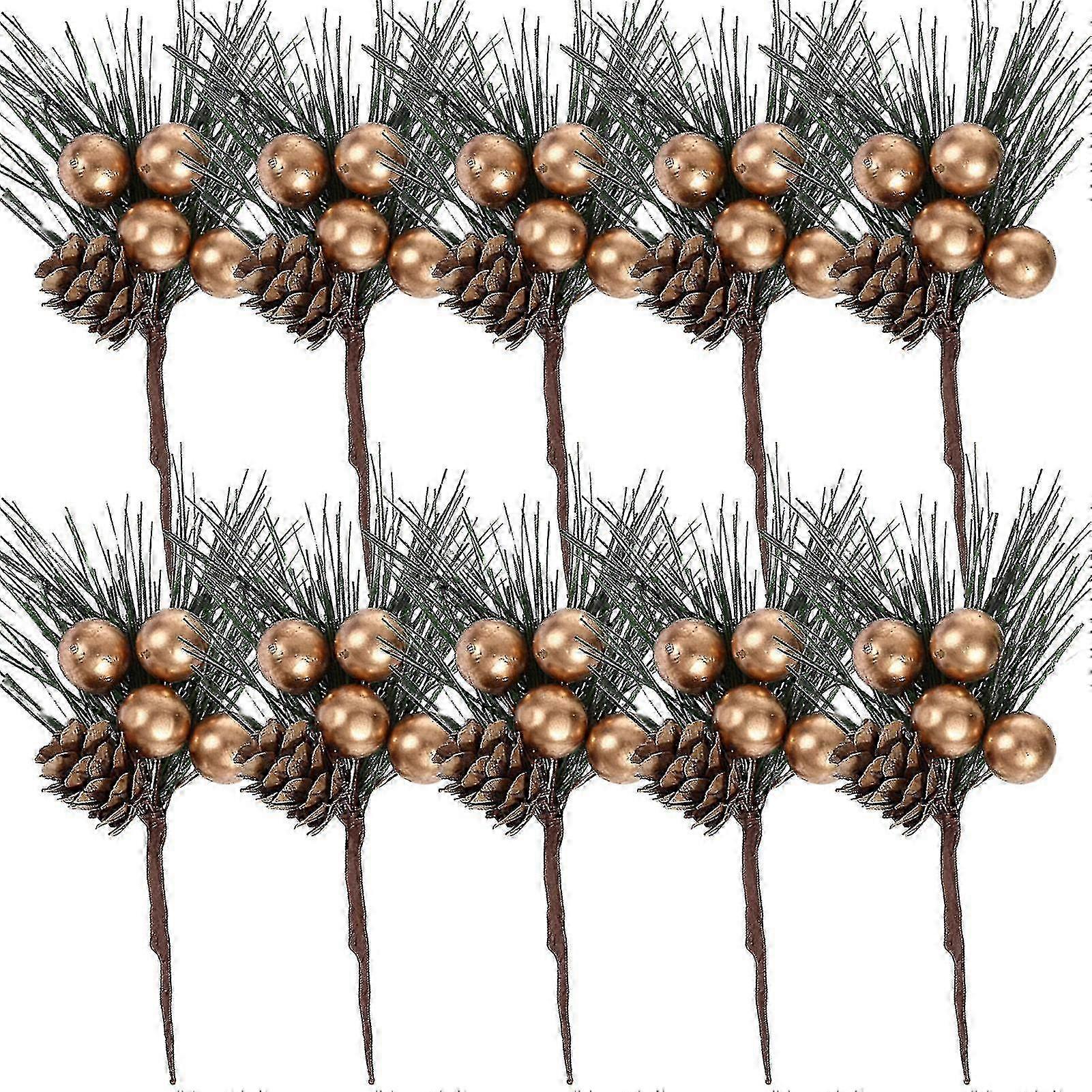 Christmas Craft Pine Branches with Cones for DIY Advent Wreath Decorations