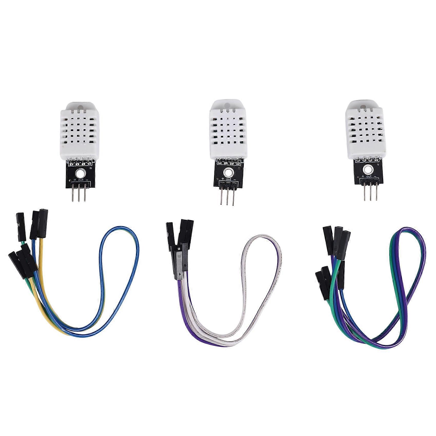 3Pack for for Temperature and Humidity Sensor Module with Cable for and Including EBook