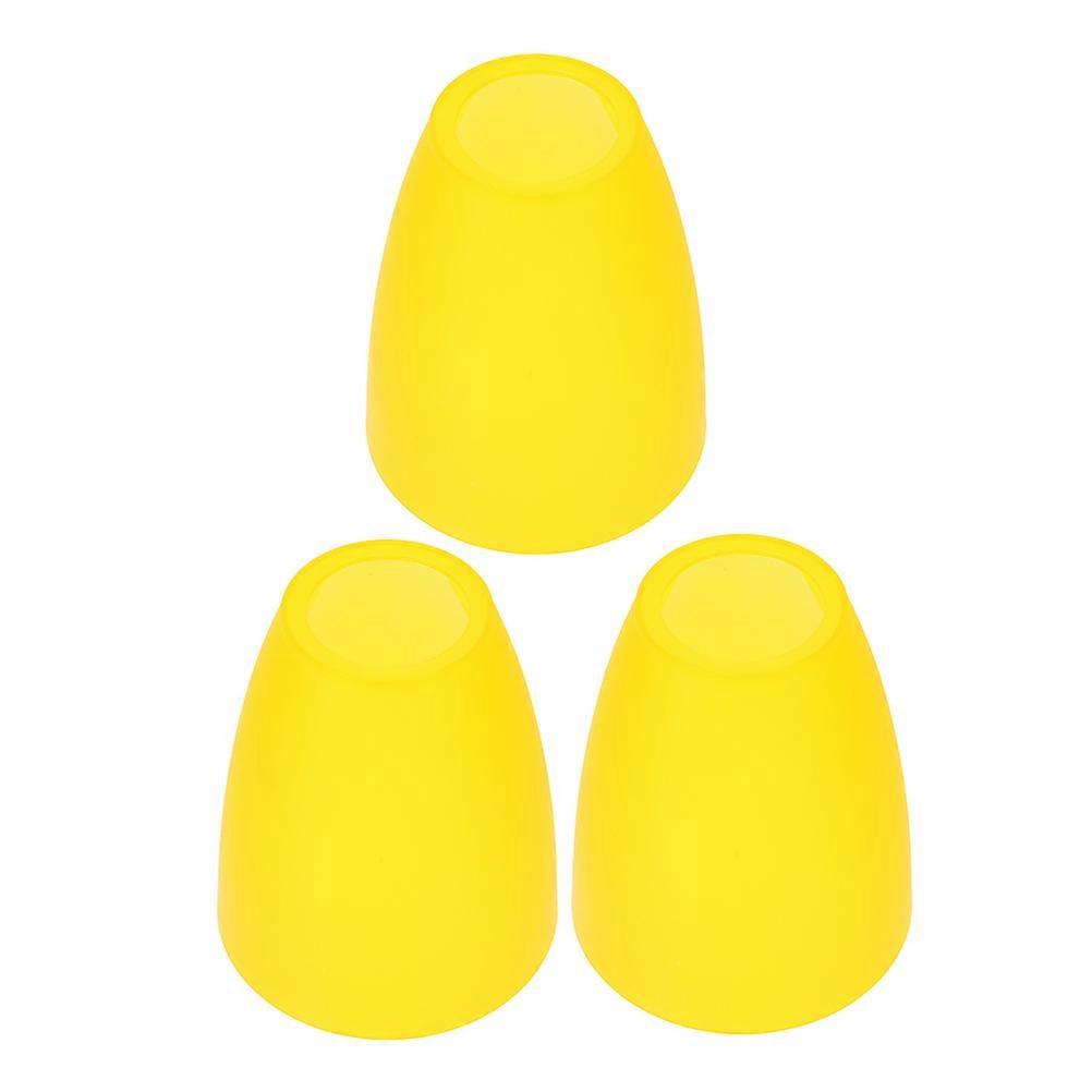 Yellow Plastic Lampshade Replacement for Home Decoration 12Pcs