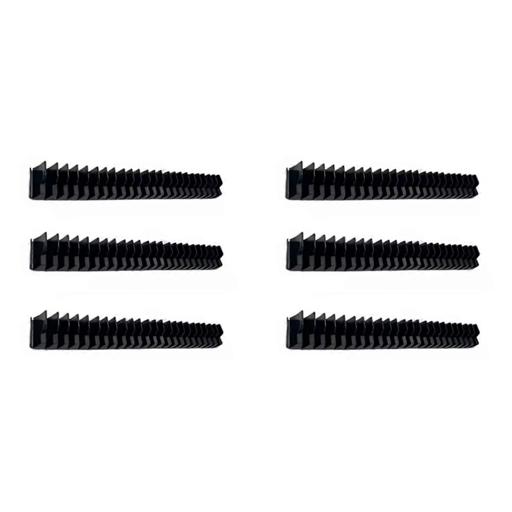 6Pcs Magnetic Wrench Organizer Easy to Install Portable Tool Storage Shelf Wrench Holder for Tool Drawer Storage Black