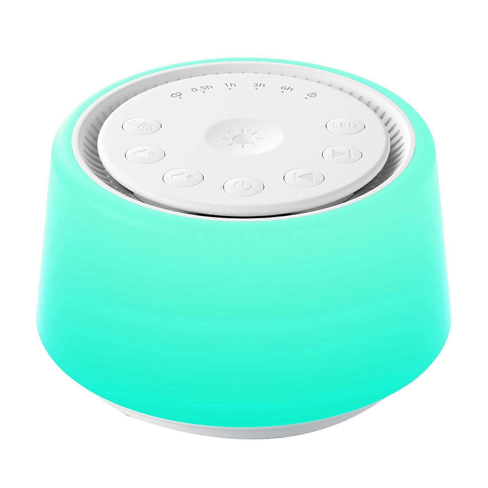 Small Sleep Help Device 30 Mood Sound 10 Adjustable LED Night Lights Portable Noise Masking Machine for Home Use Multicolor