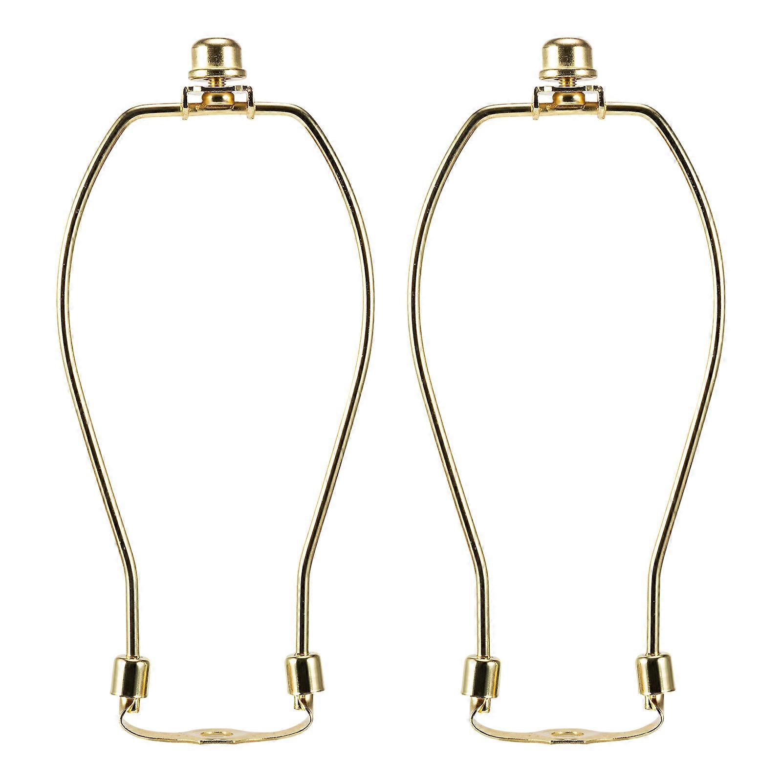 Saangseon Lamp Harp Holders with Finials and Detachable Saddle Bases, Lampshade Bracket Kits, Pack of 2
