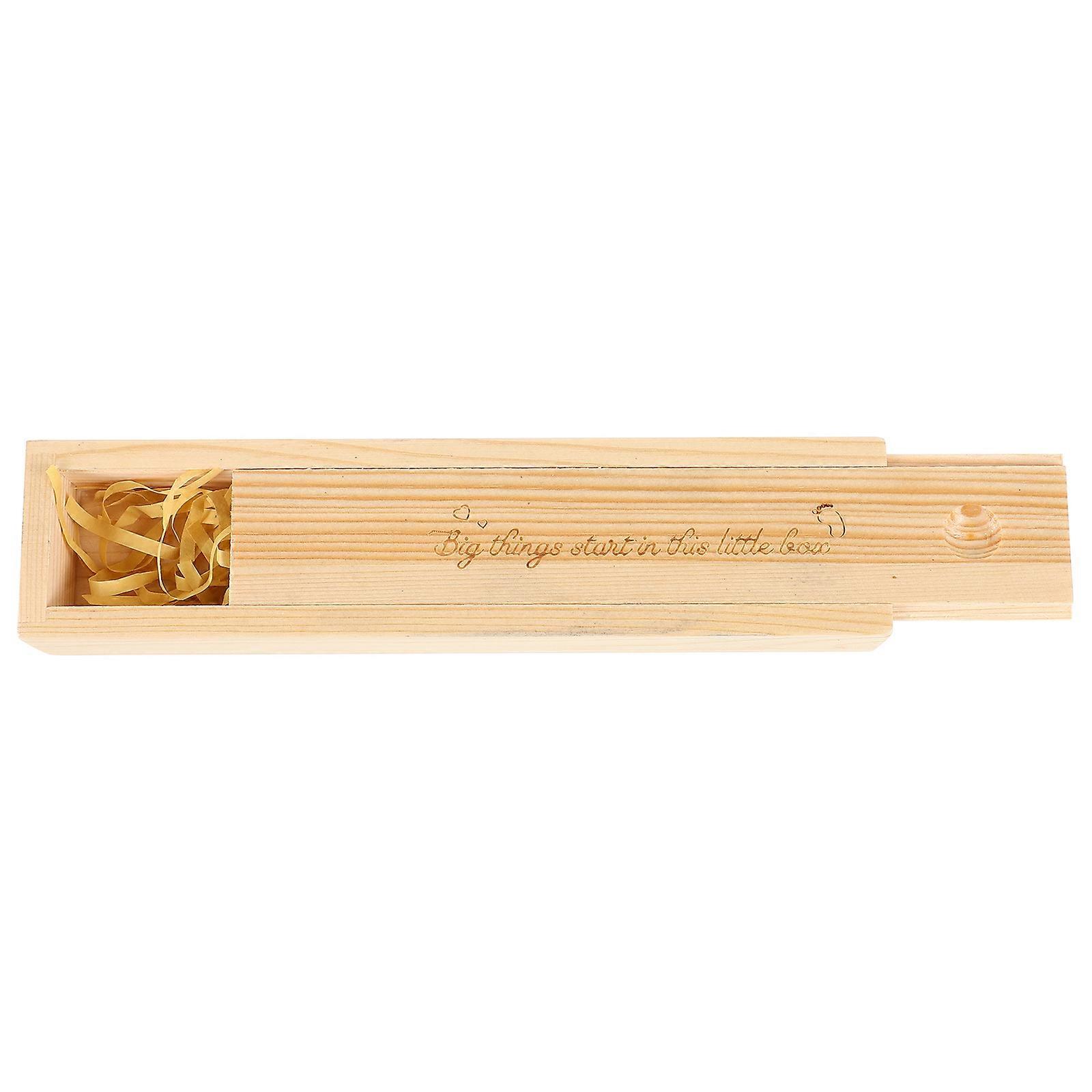 Pregnancy Test Keepsake Box Wooden Female Keepsake Box for Storage