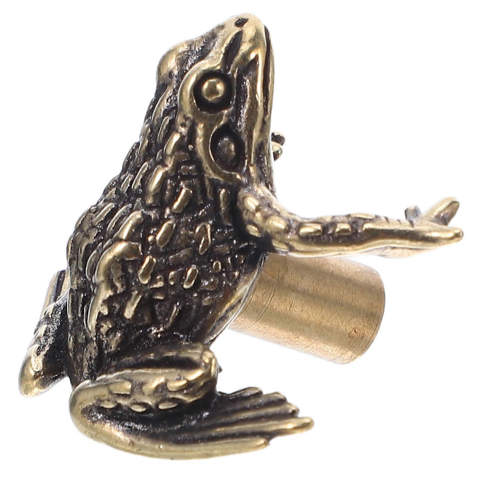 Brown Brass Cabinet Handles Featuring Toad Design Pulls