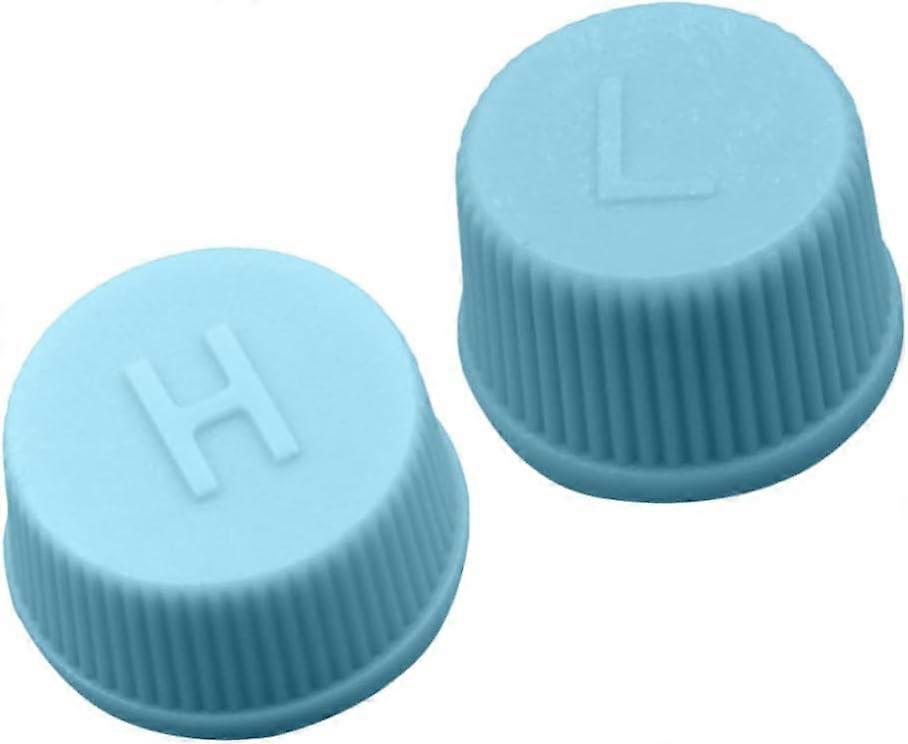 2 Pcs Blue R134a AC Valve Caps for Car, Leakproof  and Low Pressure Charging Port Replacement