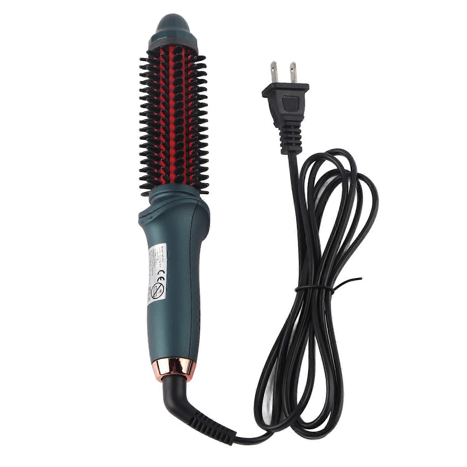 Curling Iron with Adjustable Temperature and Fast Heating, AntiScald Brush for Long Hair