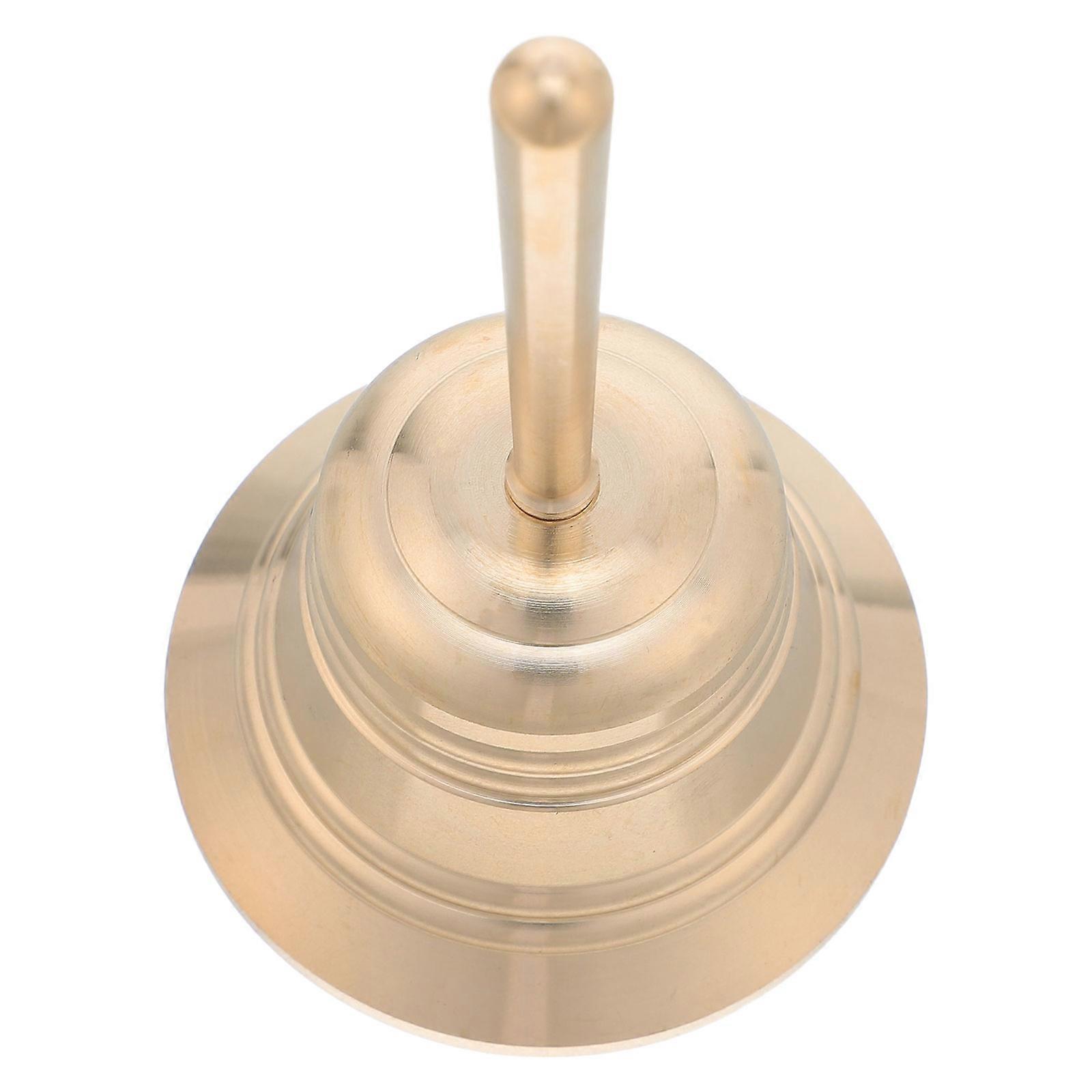 Copper Dinner Bells for Decoration 1 Piece Solid Brass Golden Bell