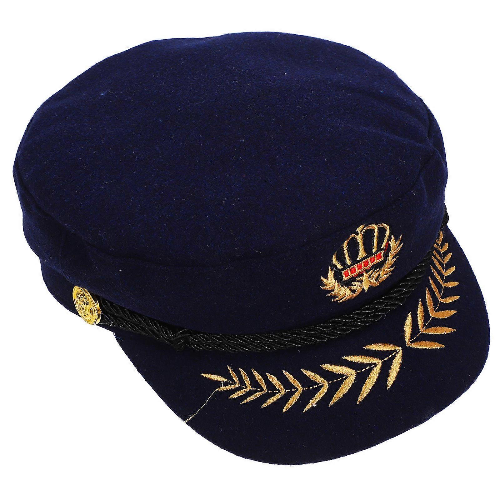 Captain Hat for Decoration Cosplay Sailor Hat Dark Blue