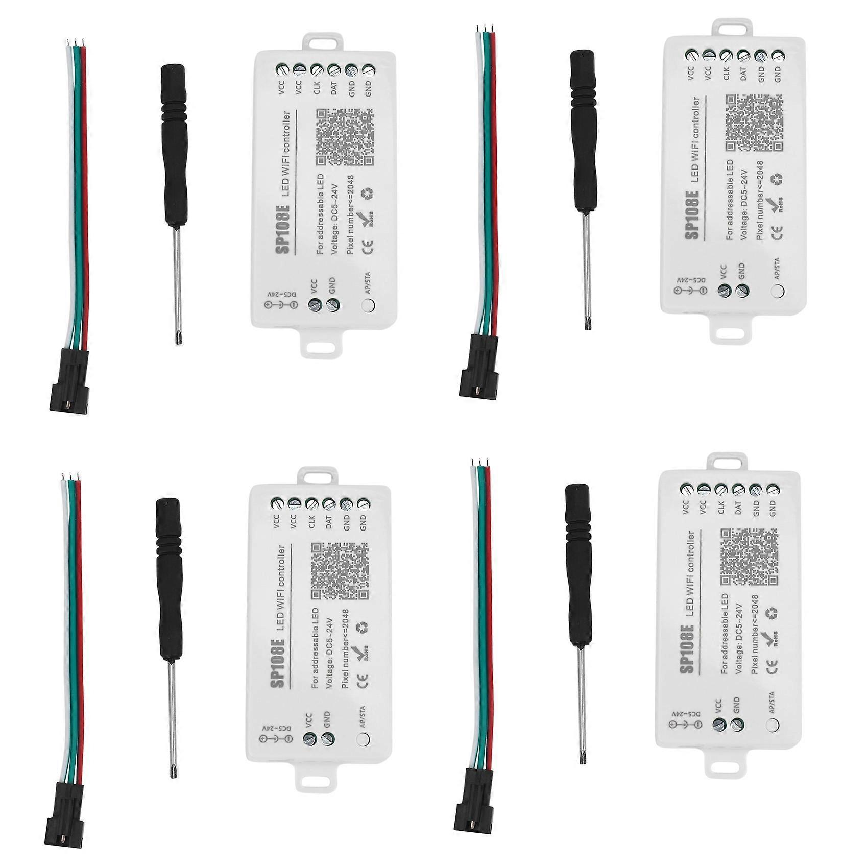 4X SP108E LED Wifi Magic Controller WS2812B WS2813 Etc LED Strip Module Light Smart APP Wireless Control