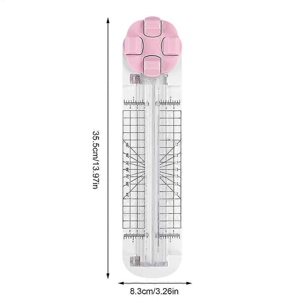 4-in-1 Paper Trimmer Cutter Multi-Function Scrapbooking Tool with Straight Wave Perforated Creasing Blades for Craft Paper Photo
