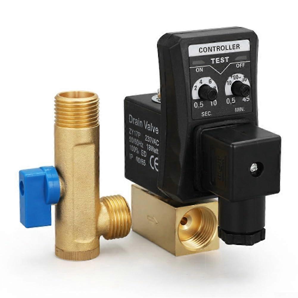 Electronic Drain Valve for Compressed Air Systems DC24V With Adjustable Timing and Robust Construction
