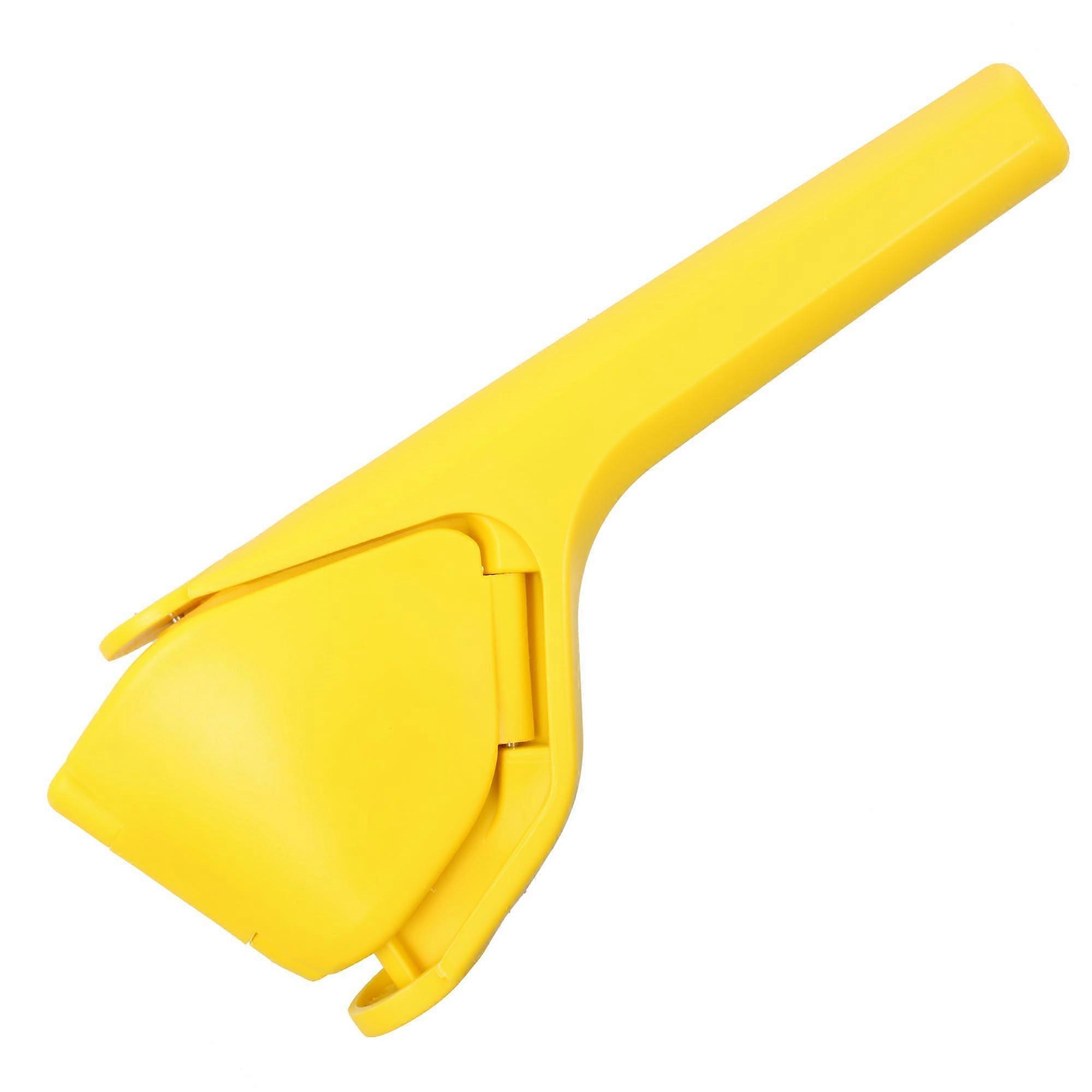 Manual Lemon Squeezer with Effortless Lever Action, Yellow Citrus Juicer for Easy Cleaning