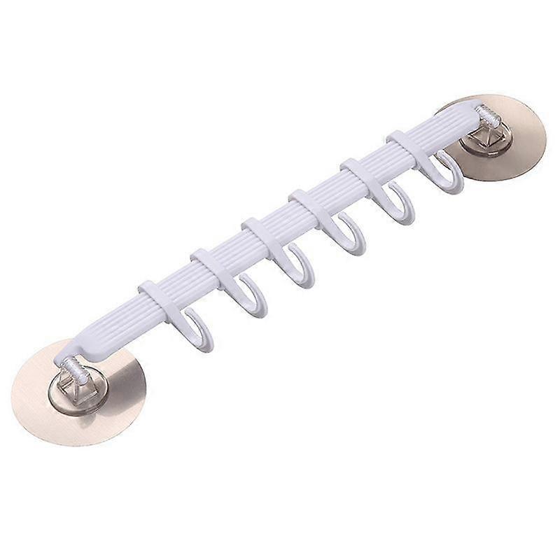 Blue/White/Pink Suction Cup Type Hook 6 Rows For Kitchen Bathroom Corner Suspension Without Marks Hanger Hook
