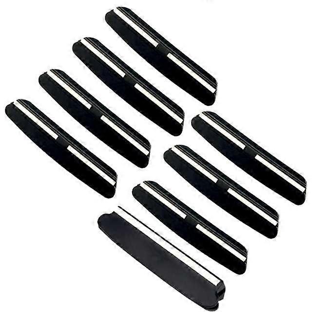 Knife Sharpening Angle Guide 8 Pack Black with Precise 15° Fixed Angle for Whetstone Kitchen Use