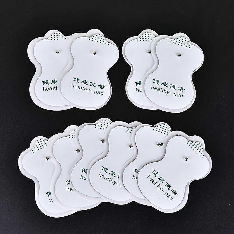 10pcs white electrode patch pads for digital therapy machine massager tools