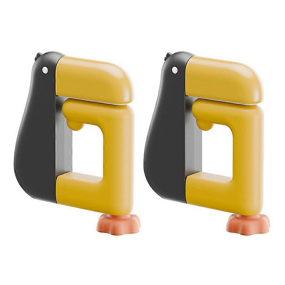 2Pcs Adjustable Desk Storage Hook for Students Cute Duck Design Backpack Hanger Table Edge Clip Spac