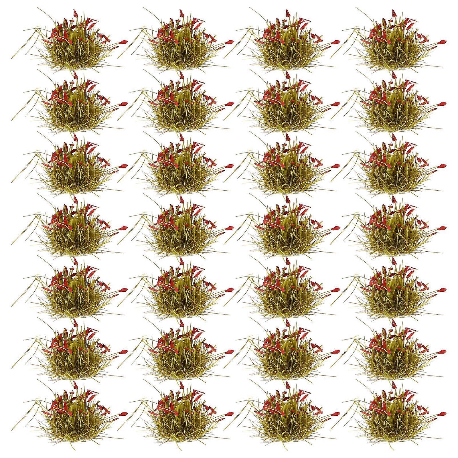 Artificial Grass Cluster Model Used for Decoration 32Pcs Landscape Ornament