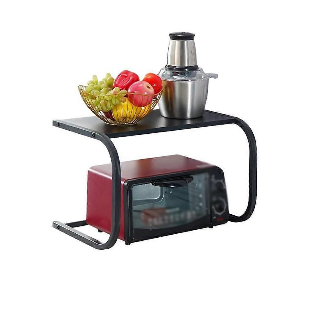 Microwave Oven Rack Adjustable Counter Shelf SpaceSaving MultiPurpose Kitchen Storage Organizer