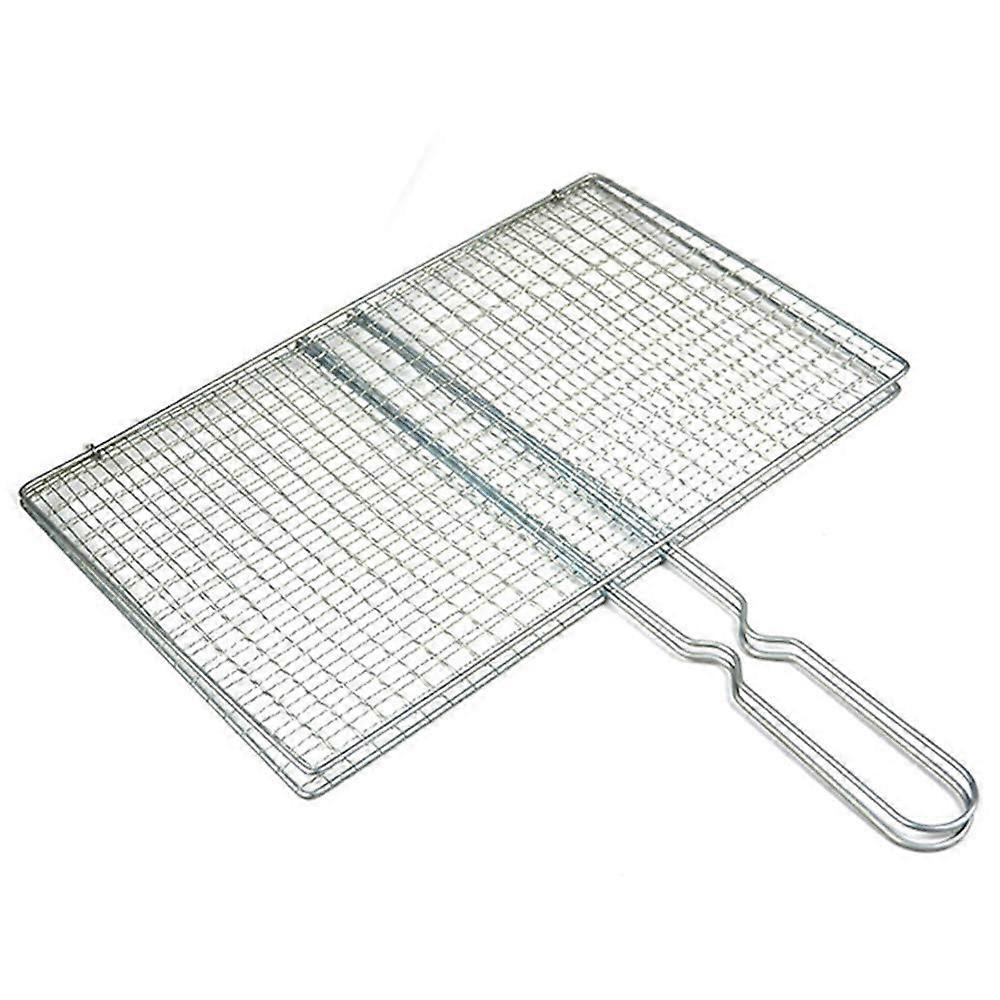 BBQ Grill Basket with Handle, Stainless Steel, RustResistant, MultiFood Grilling Accessories Set