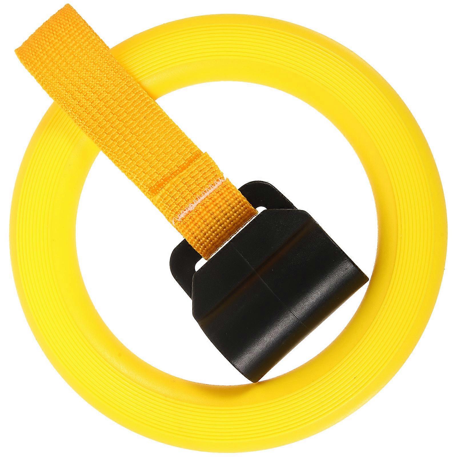 Baby Pull Ring Baby Cot Hanging Ring for Walking Aid Yellow Plastic