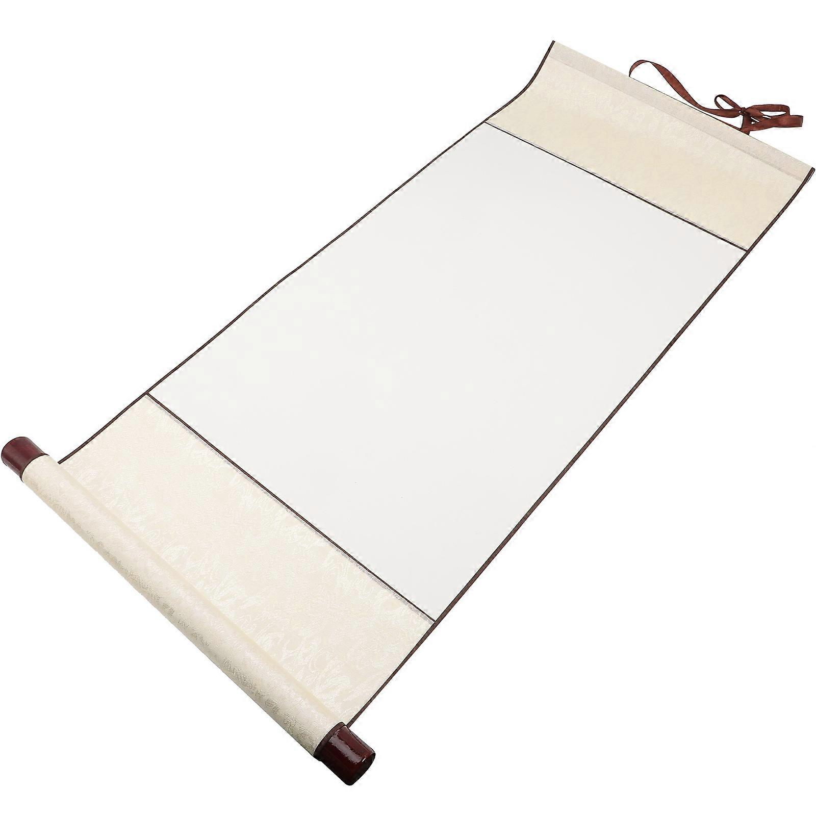 Blank Calligraphy Paper Scroll for Painting Use Beige Multi-Function Scroll