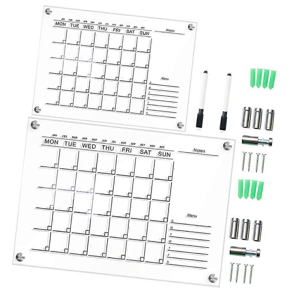 Transparent Acrylic Wordpad for Home Use Practical Memo Board 1Set