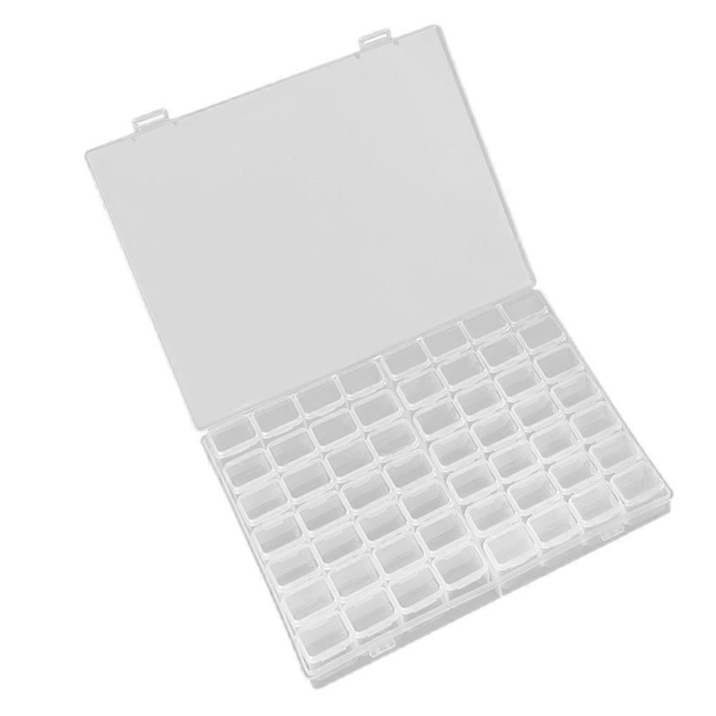 Jewelry Storage Box Transparent Box for Storage 1Set with 56 Compartments