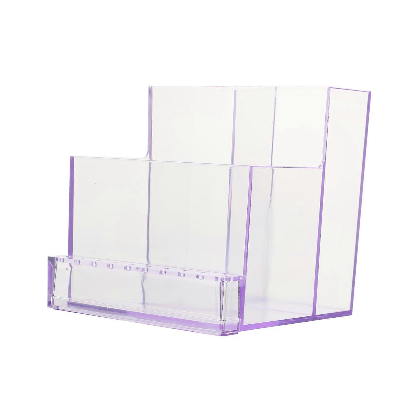 Nail Drill Bit Holder with MultiHole Organizer DustProof Plastic Storage Case for Manicure Tools