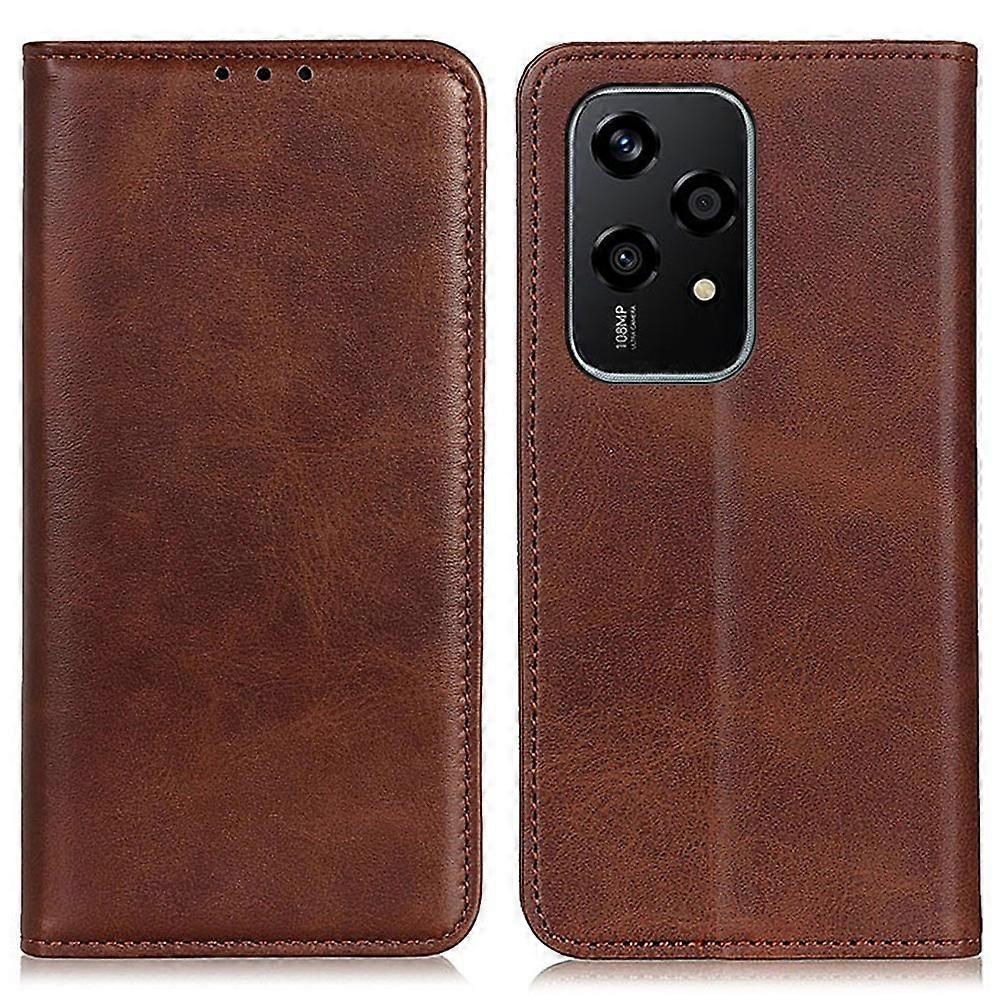 For Honor 200 Lite Protective Case Magnetic Closing Split Leather Wallet Phone Shell