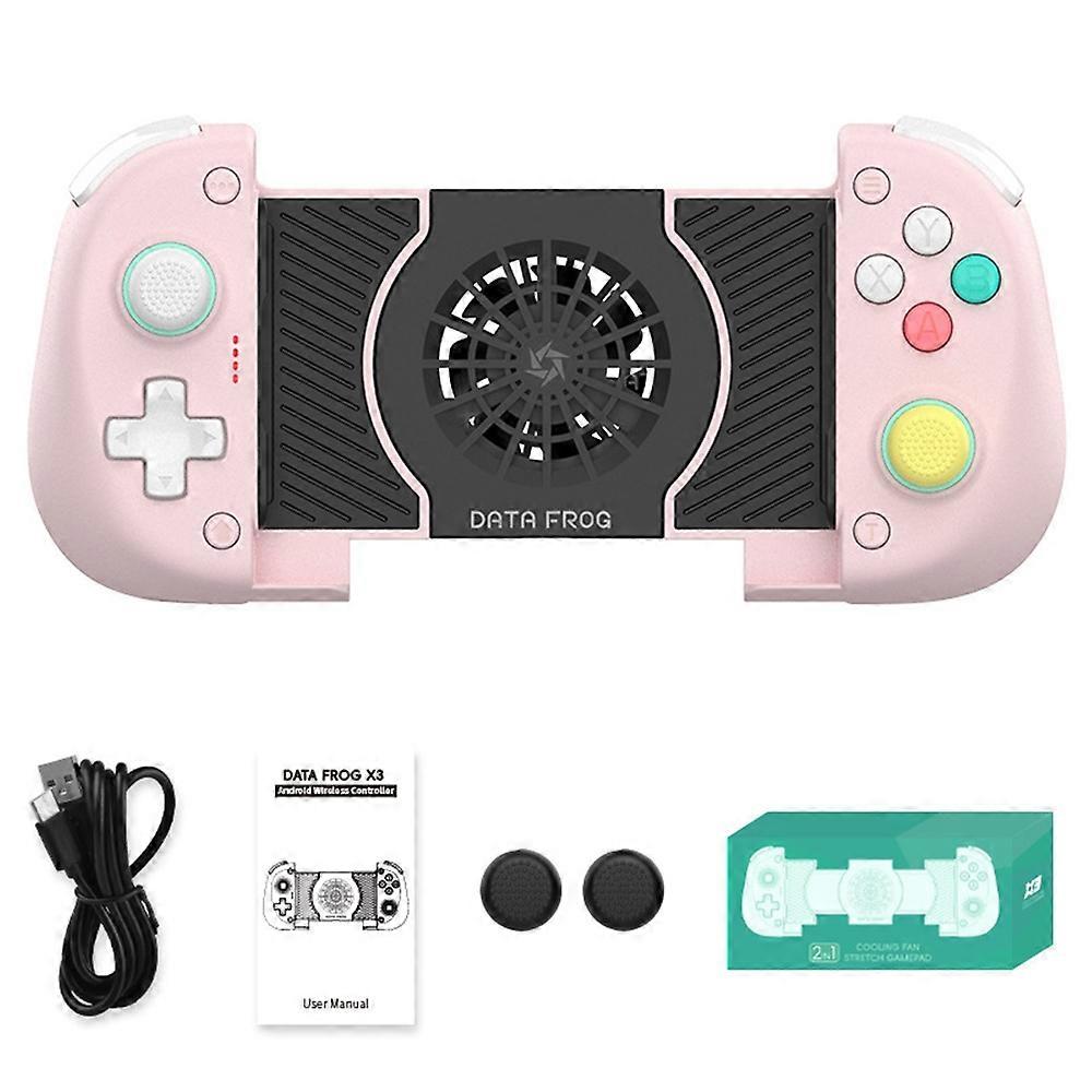 DATA FROG X3 Wireless Bluetooth-Compatible Game Controller with Turbo Function and Cooling Fan for A