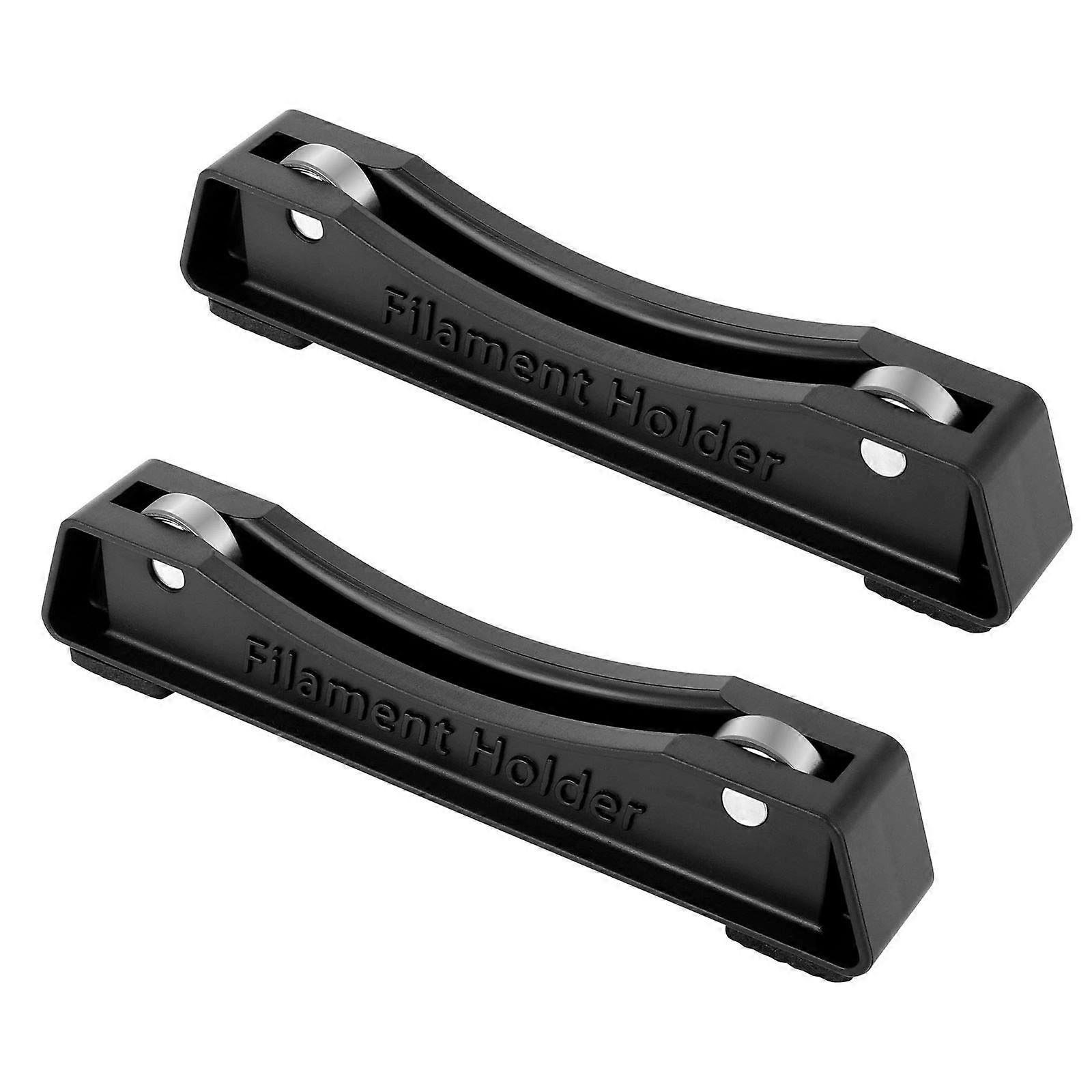 2PCS Plastic 3D Printer Filament Holder with Bearings, Stable Base for PLA ABS TPU, Black