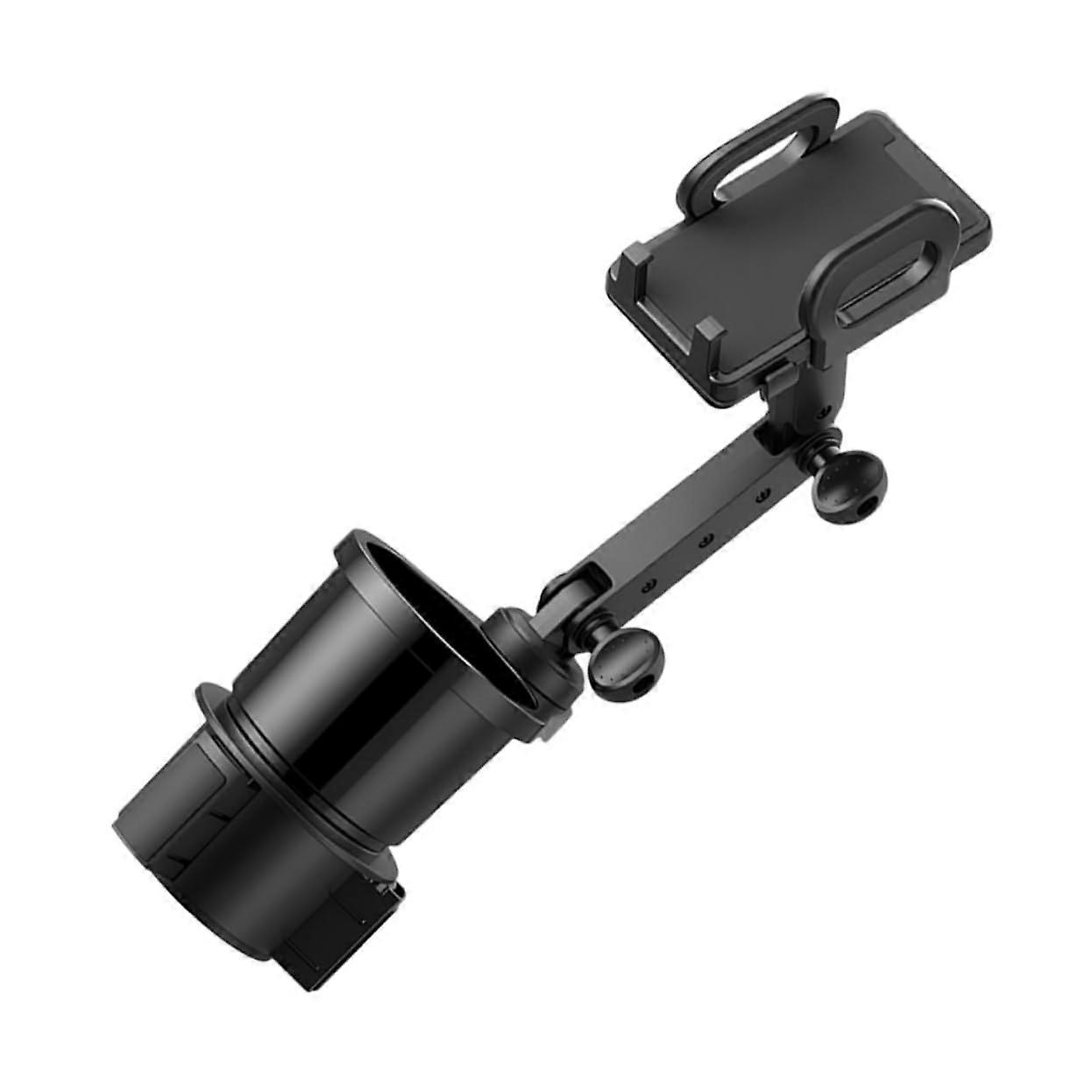 Car Cup Phone Holder Adjustable Secure Mount for Drinks and Smartphone Stylish Durable Design
