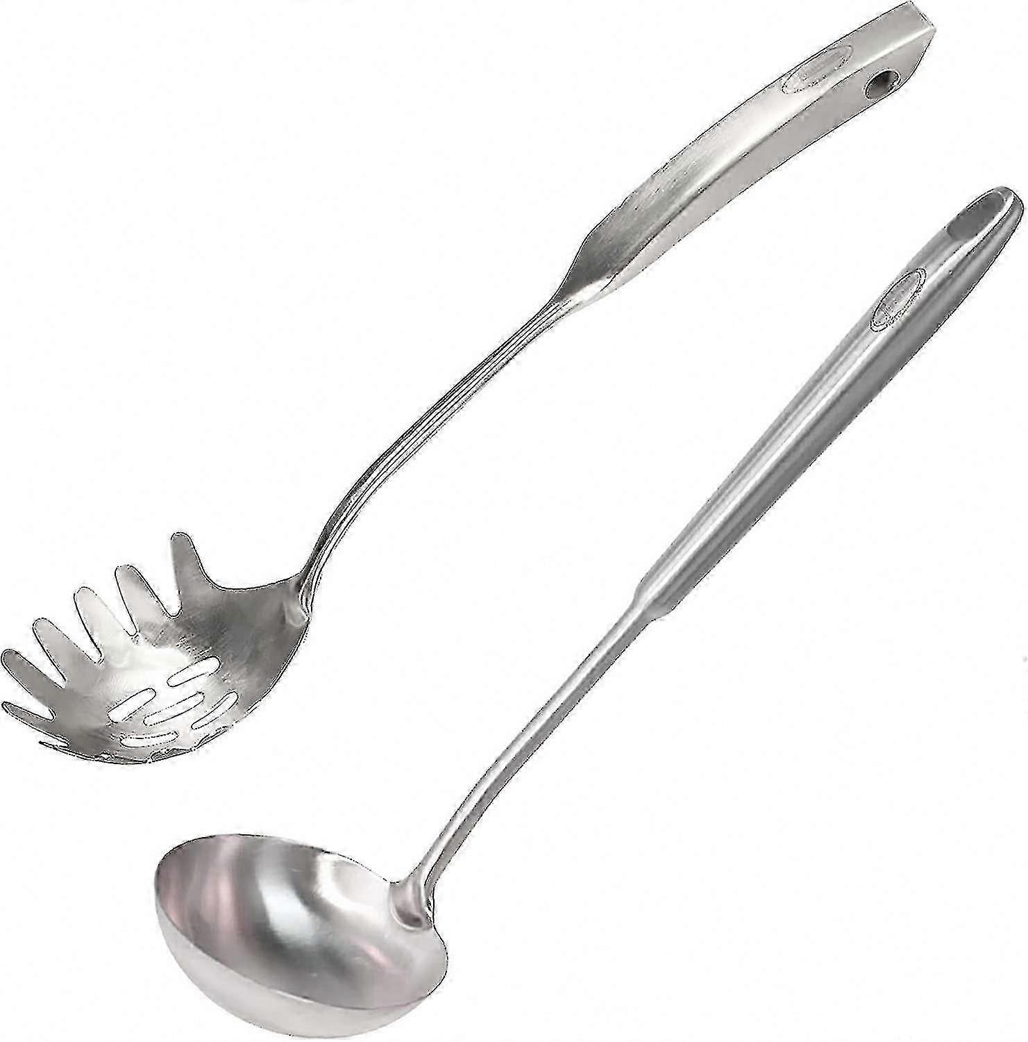 Pasta Spoon and Soup Ladle Combo for Easy Serving