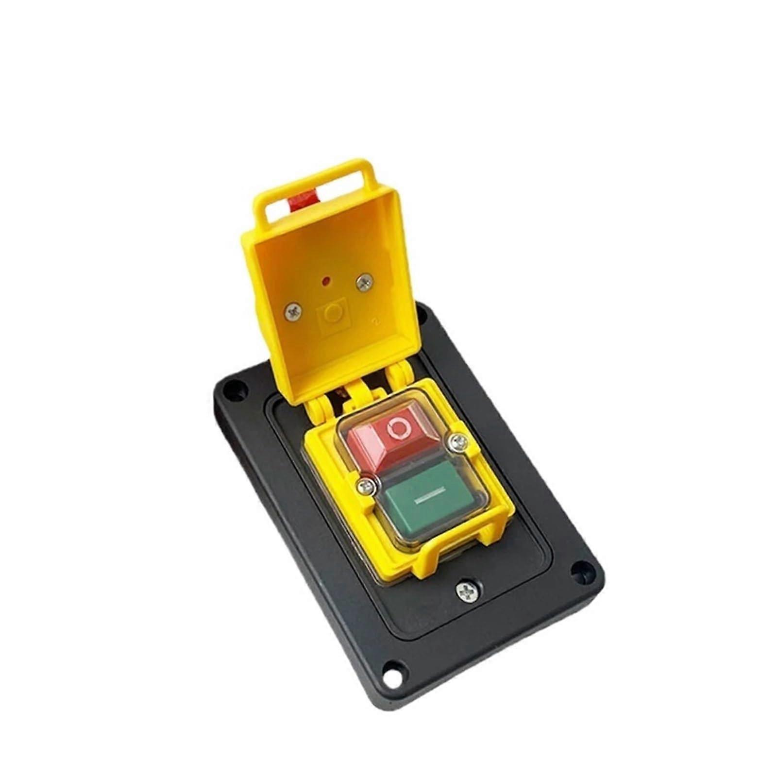 Electromagnetic Switch 400V 7 Pin Motor Starter 15A Selector Switch Waterproof with Reset Button