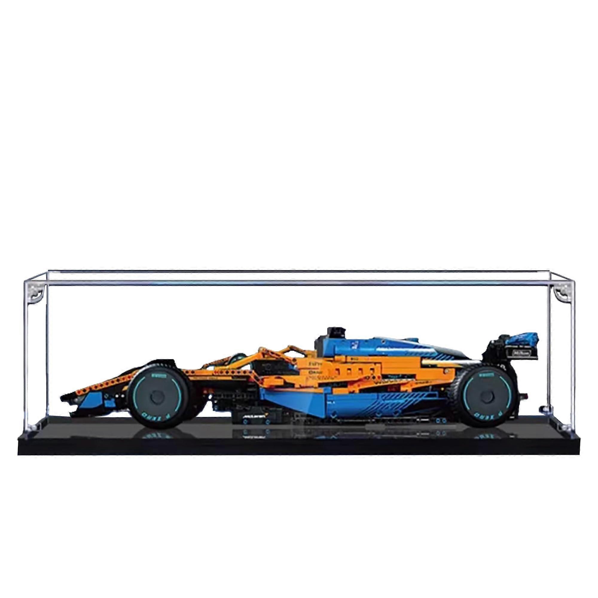 Display Case Clear Dustproof Acrylic Box Protective Showcase Compatible with  42141 F1 Racing Model