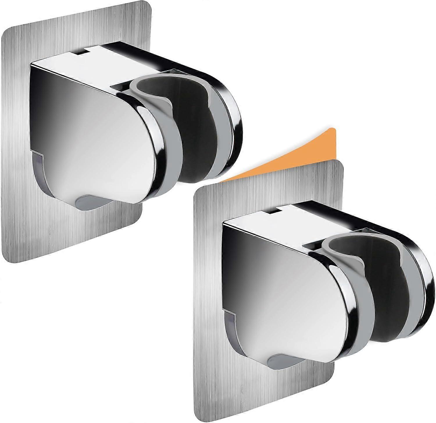 2ME 2 Pack No Drilling On Wall Mounted Shower Bracket for Handheld Shower Head,