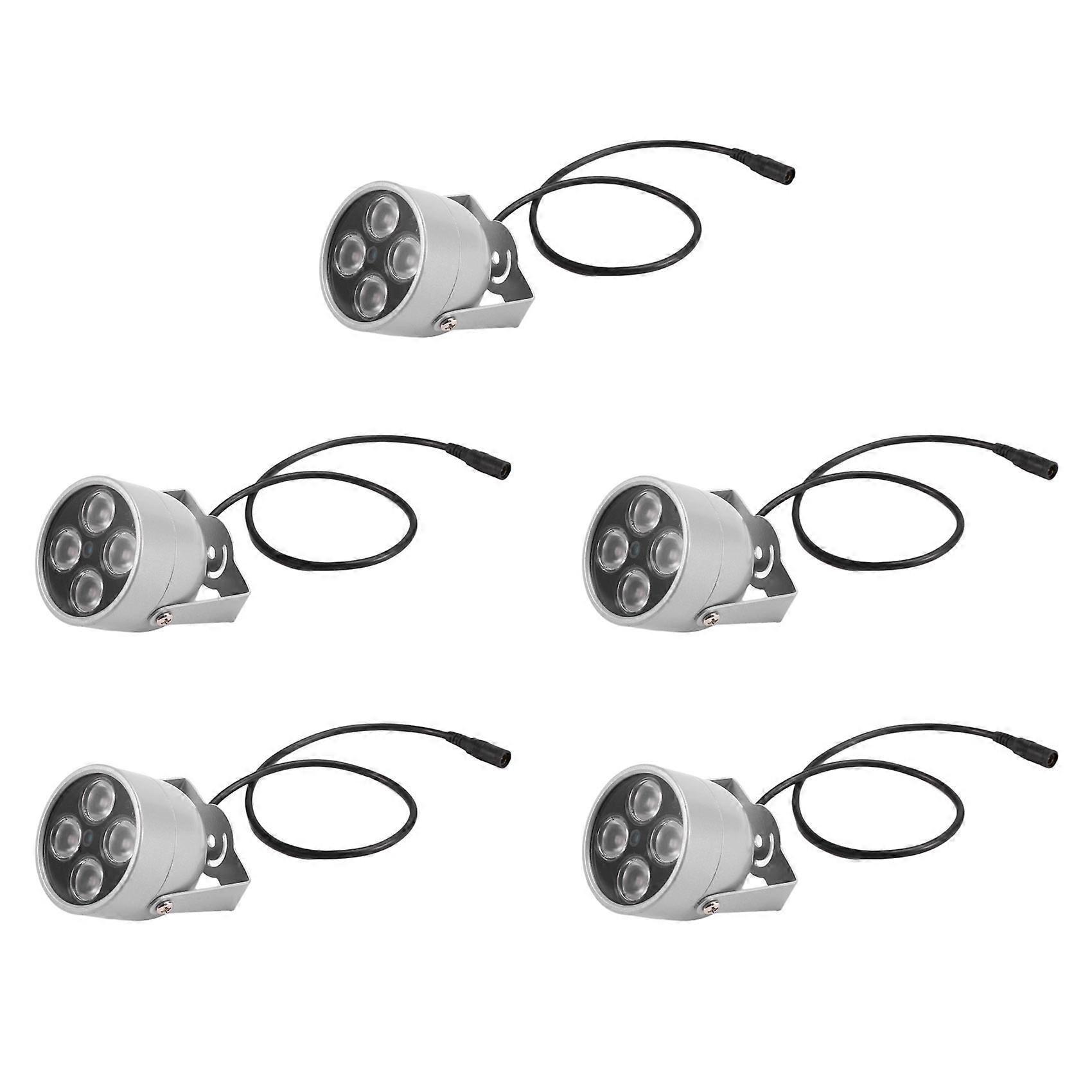 5X 4 Array LEDs Infrared Waterproof Night Vision IR Illuminator Light Fill Light DC 12V for Security Camera