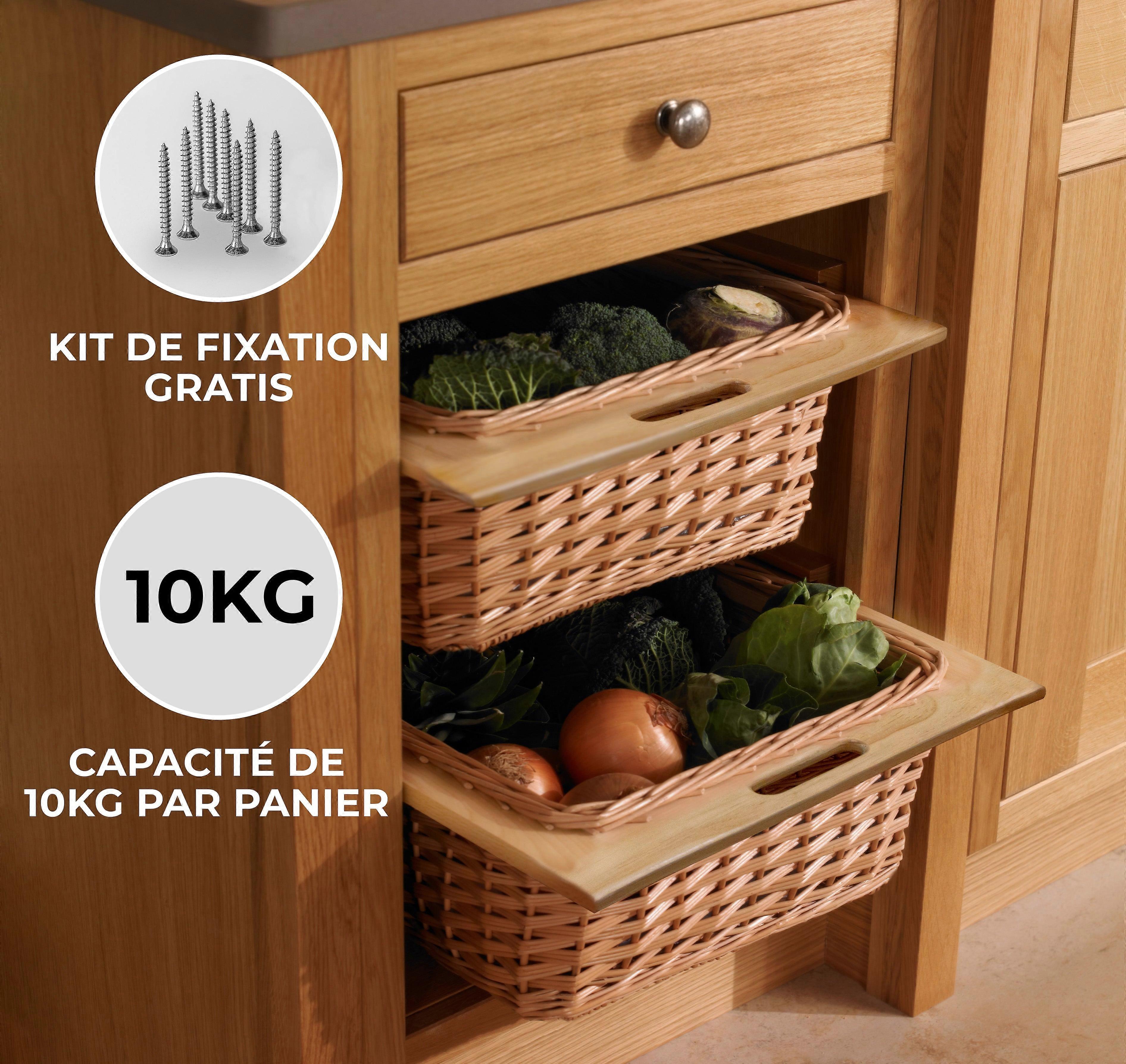 Pull Out Korbküchenkörbe 600mm