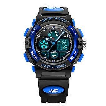 Digital Watch With Alarm Kids Wrist Watch Boys 9.8x1.8x0.7in Rubber Material Fashionable Design 1Pcs