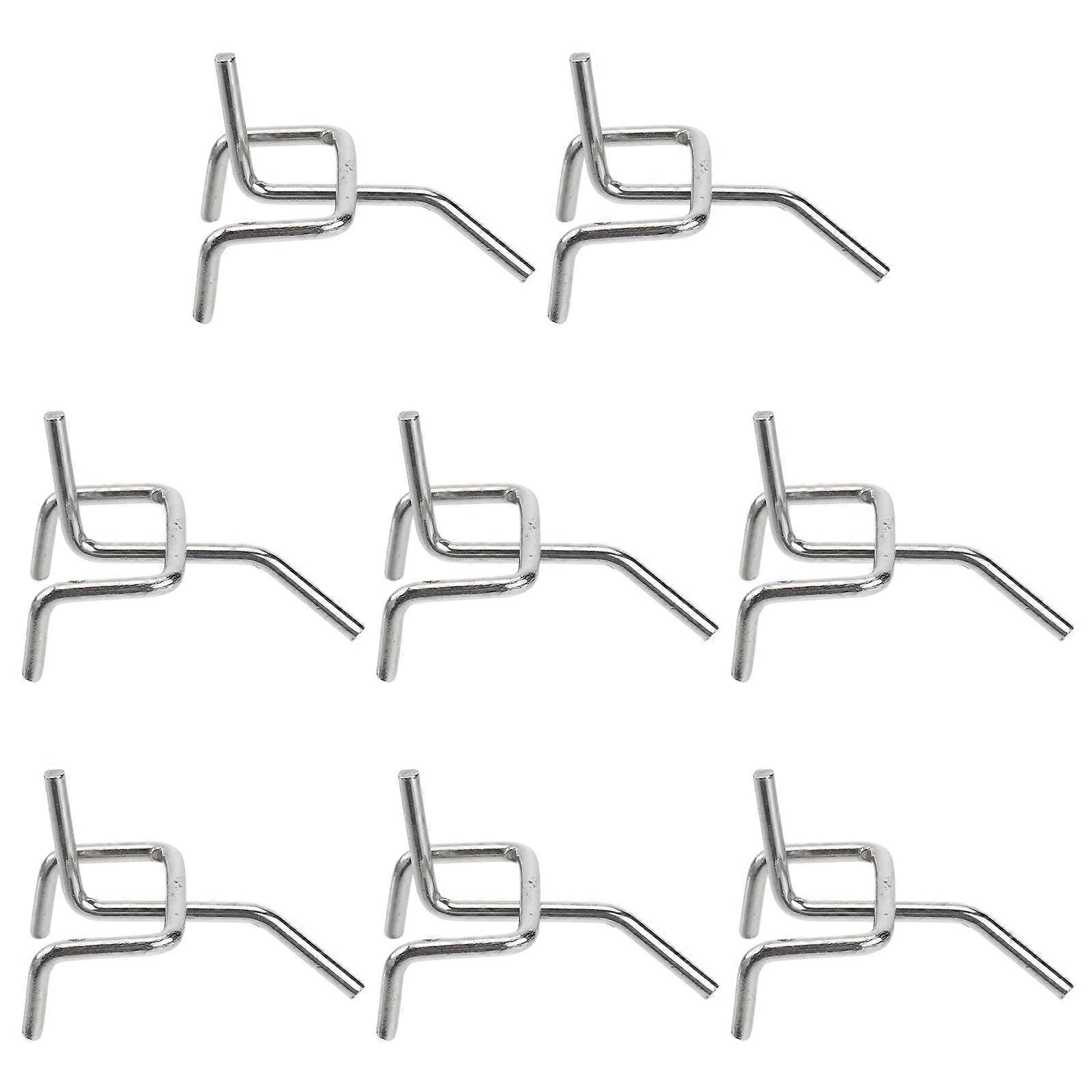 Silver Shelf Hook Hanging Hooks for Door Back 50Pcs Set