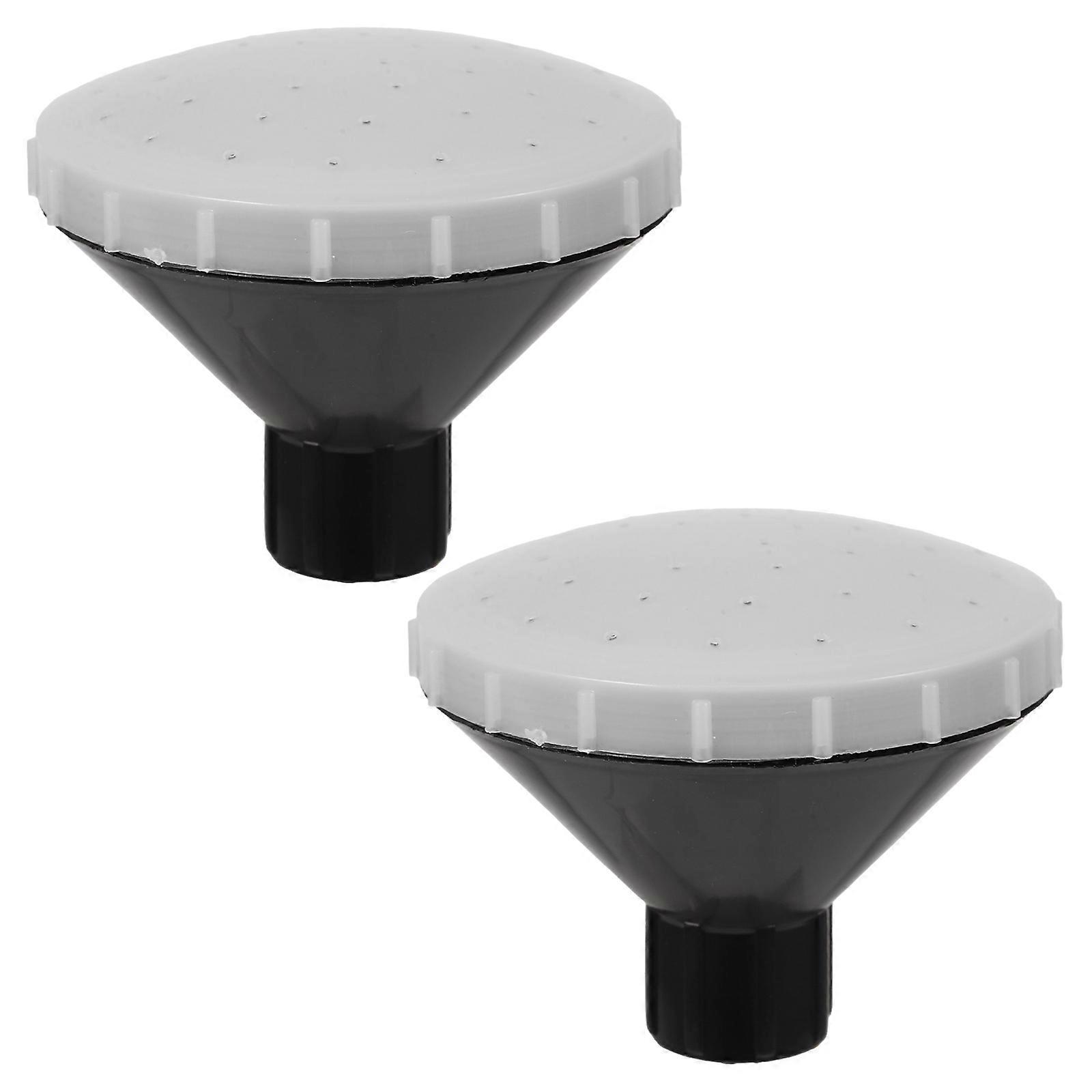 Watering Can Head Replacement with Rose Spray Function 6Pcs Dark Grey Plastic