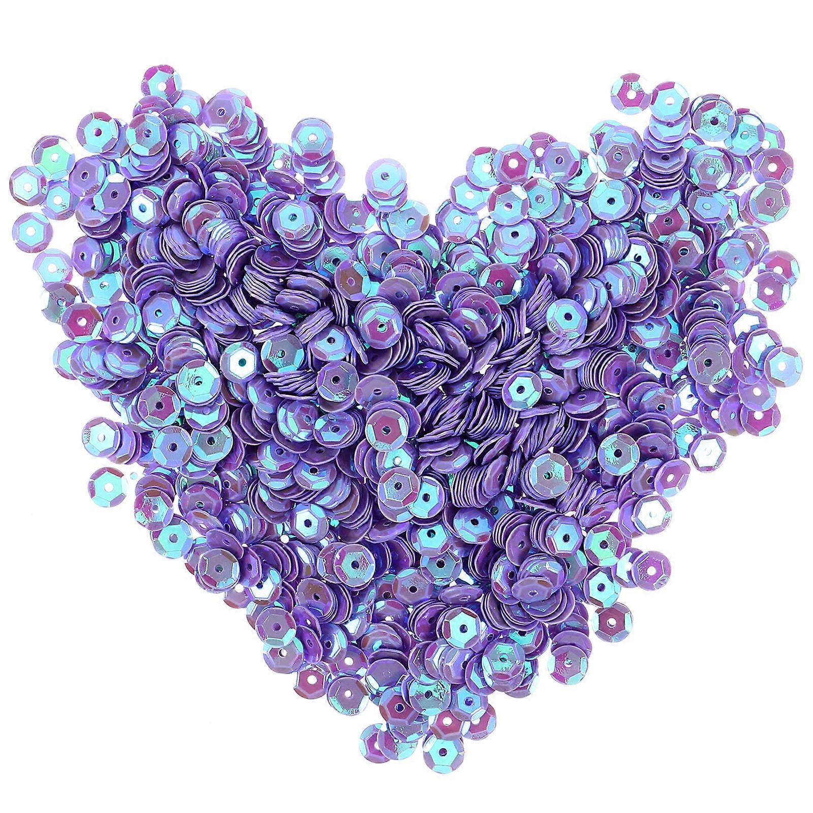 Acrylic Violet Sequins for DIY Sewing Round Decorative Sequins 1 Bag