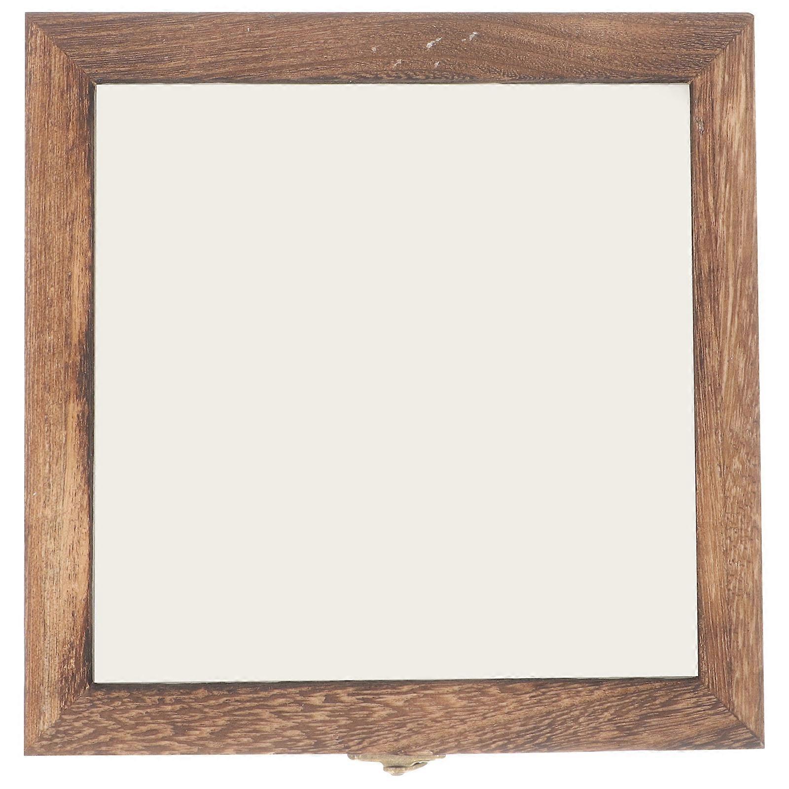 Specimen Display Case Wooden Storage Box for 4Pcs with Protective Pad