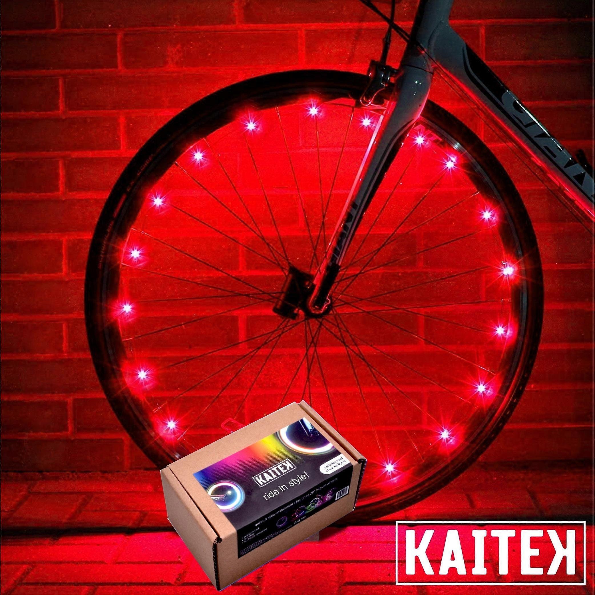 LED Bicycle Wheel Spoke Light for 1 Wheel, Red