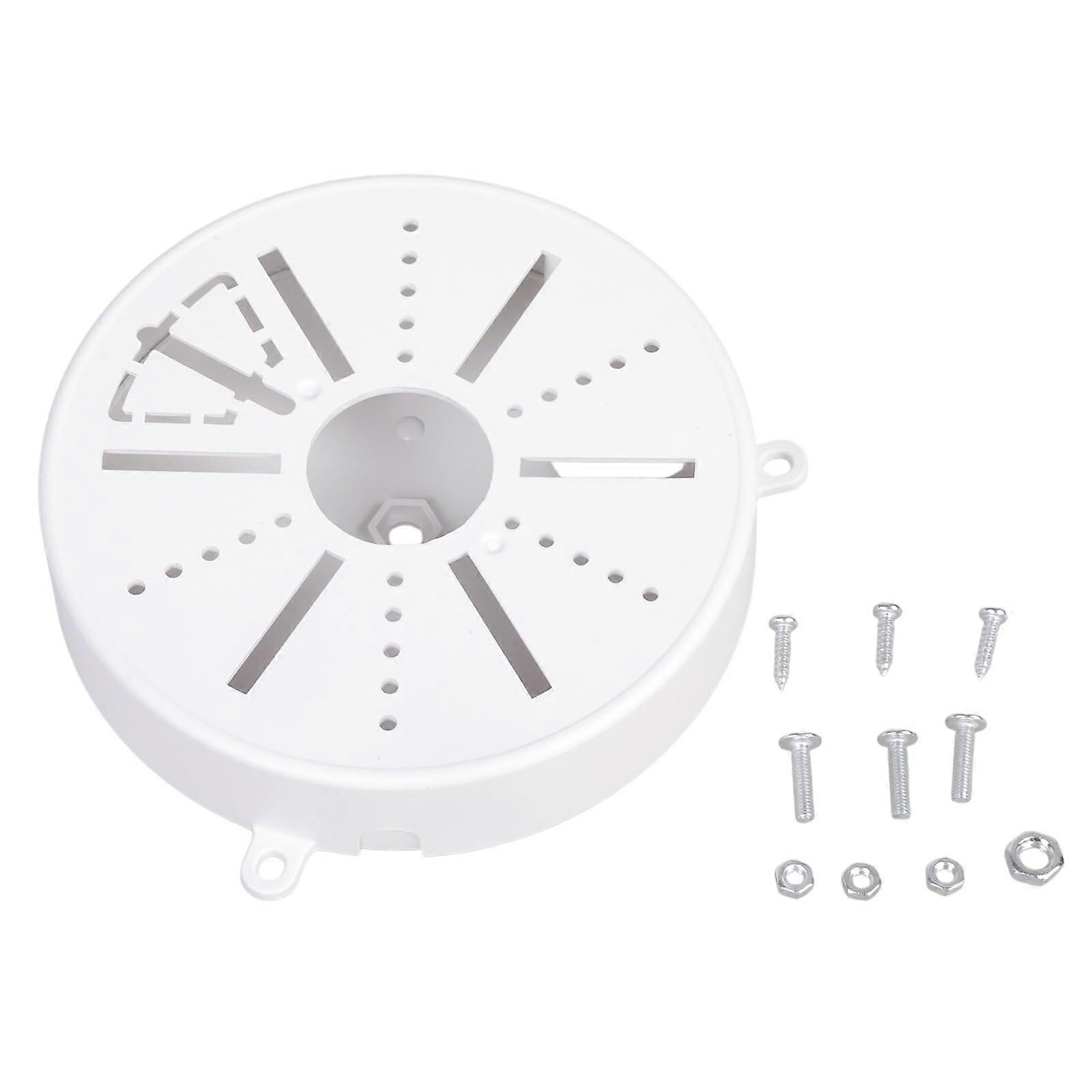 Weatherproof Security Camera Junction Box with Concealed Wiring for Wall and Ceiling Installation